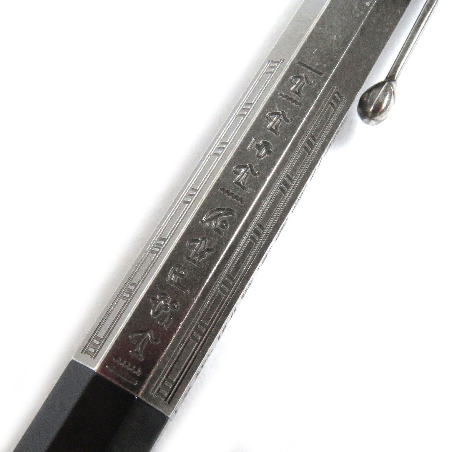 □MONTBLANC モンブラン スペシャルエディション ヘリテイジコレクション エジプトマニア ドゥエ ボールペン シルバー ブラック 箱 ケース付き メンズ 筆記 済み WWW_SKLAD-KIRPICHA_RU