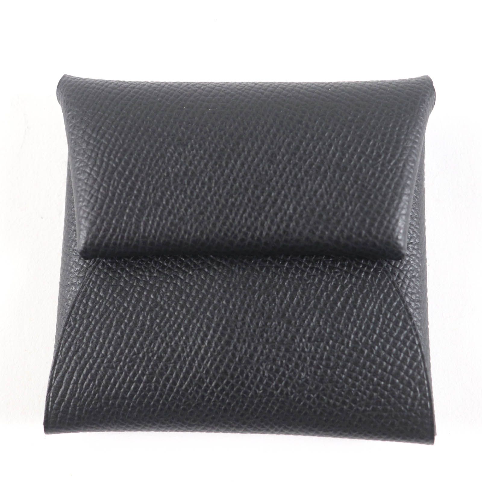 ♥品 HERMES エルメス バスティア ブラック ヴォーエプソン コインケース 小銭入れ 財布 B刻印 き フランス製 レディース