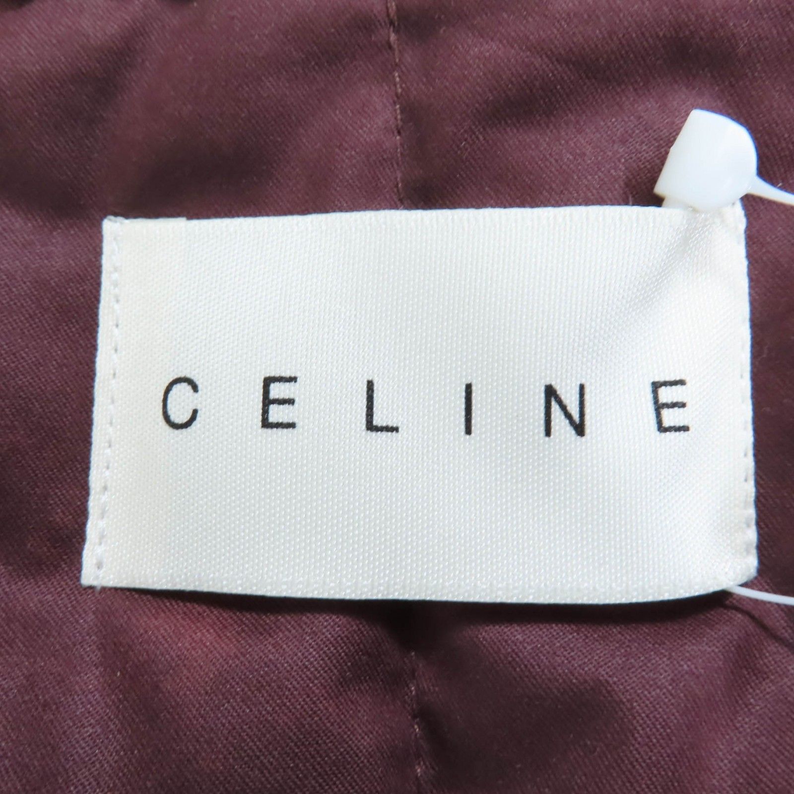 CELINE セリーヌ コットン100％ 西川産業 マカダム柄 スリーパー 羽毛肩当て ダウン ポンチョ ブラウン M-L対応 レディース GULLKHAN_COM