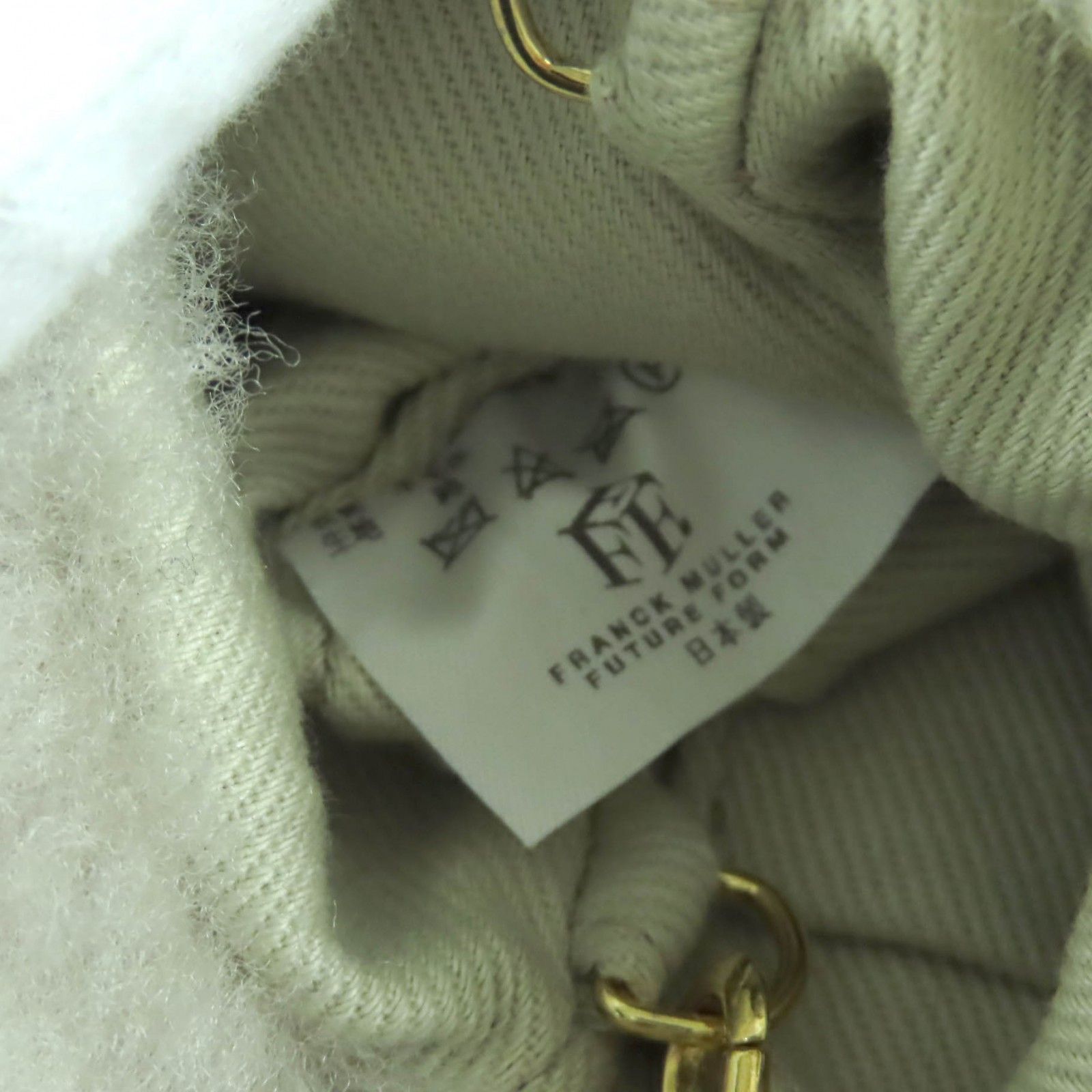 FRANCK MULLER フランクミュラー MOUTON PETIT SAC ロゴデザイン 2WAY ムートン ショルダー ハンドバッグ ベージュ レディース DECORATOM_COM_BR