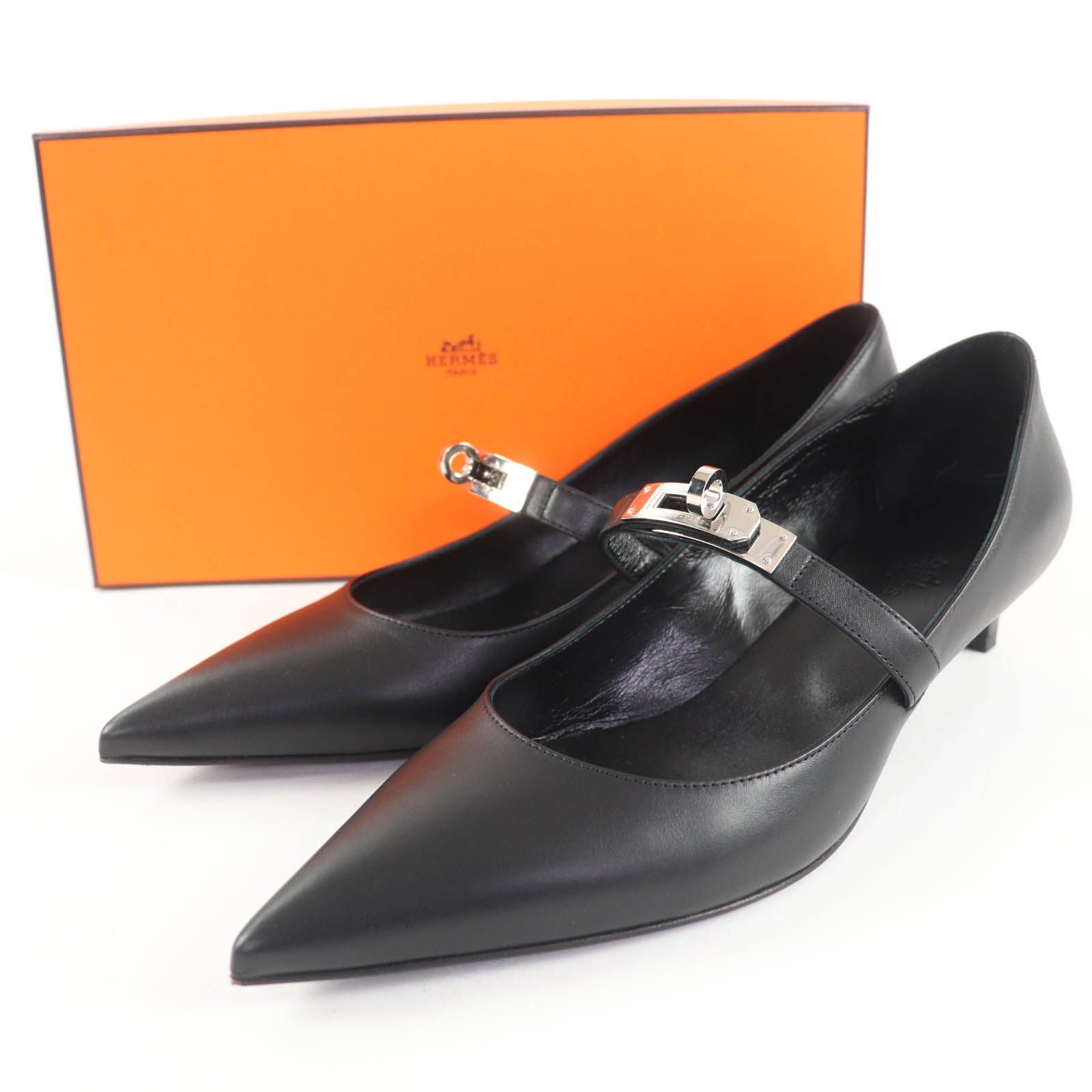 極美品☆HERMES エルメス キアラ レザー シルバー金具 ケリーバックル