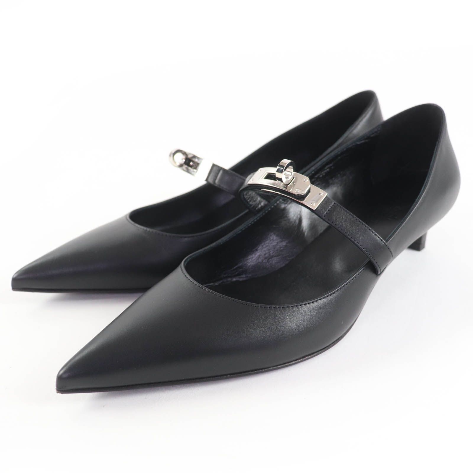 極美品☆HERMES エルメス キアラ レザー シルバー金具 ケリーバックル