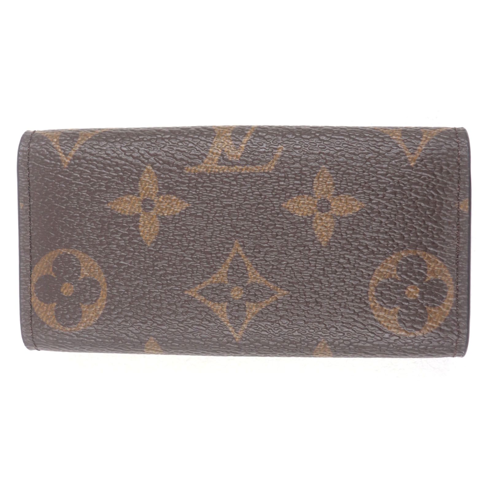 LOUIS VUITTON ルイヴィトン M 69517 ミュルティクレ4 モノグラム レザー 三つ折り 4連 キーケース ブラウン 箱 保存袋付き フランス製 メンズ レディース