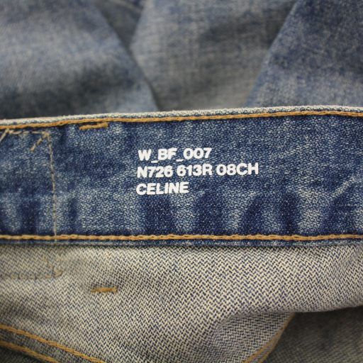 ポリージーンズ クリスタルリンスデニムパンツ