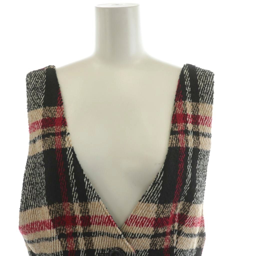 チェック柄 ベルト付き