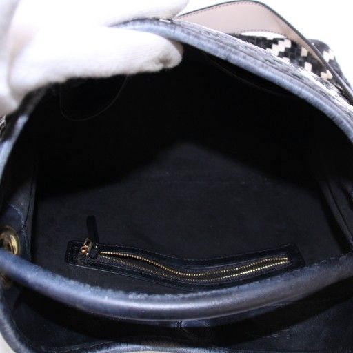 ヴェルメイユ パー イエナ VERMEIL par iena ELLEME 2WAY ハンドバッグ ワンハンドル ショルダーバッグ レザー バイ 黒 ブラック 白 ホワイト BB DECORATOM_COM_BR