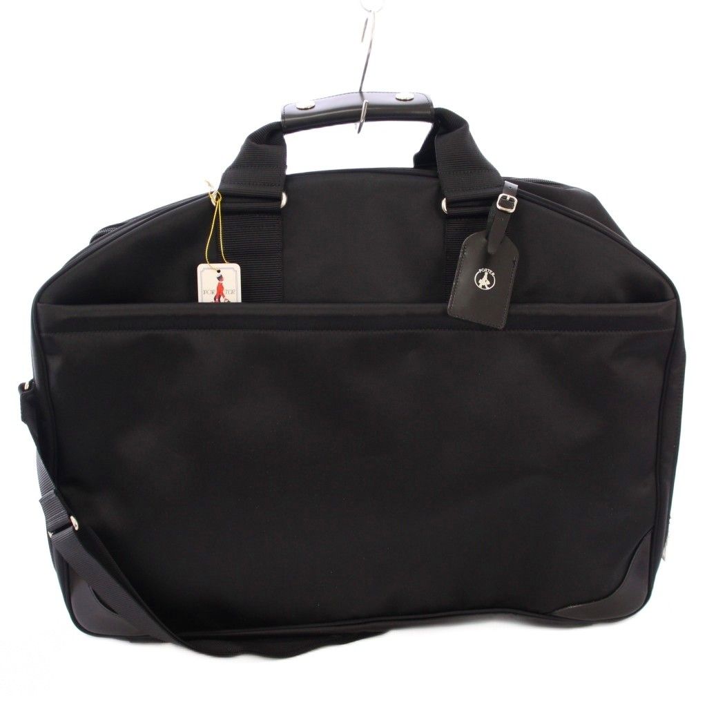 ポーター PORTER 吉田カバン 2WAY GARMENT BOSTON BAG ガーメントボストンバッグ ハンドバッグ ショルダーバッグ ナイロン ワンカラー 黒 ブラック タグ付き 628-08920 |BB