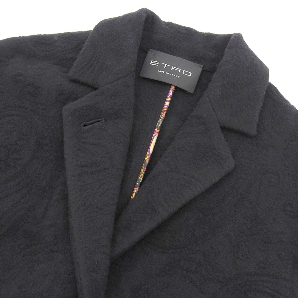 オードリー　ETRO ペイズリー柄トレンチコート　黒　新品未使用♡ オードリー様専用 ETRO ペイズリー柄トレンチコート 黒 新品未使用