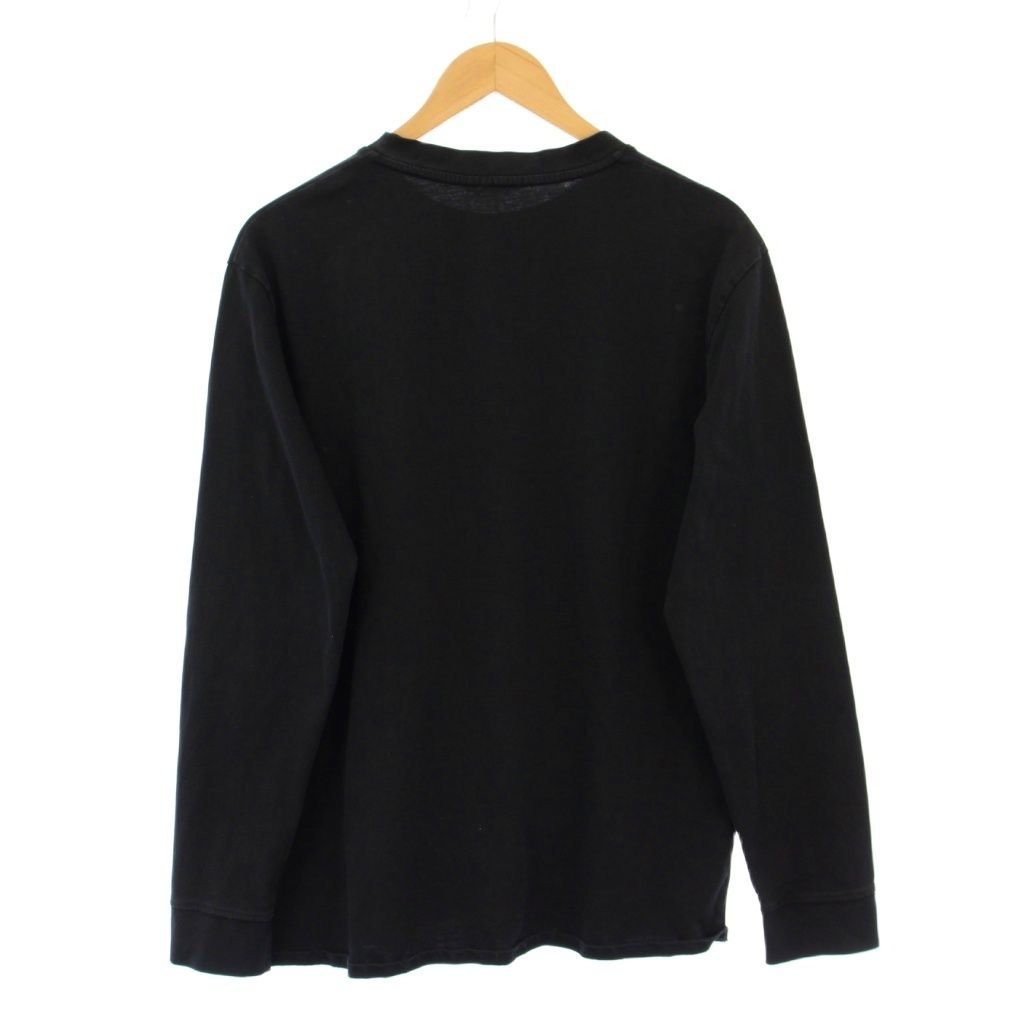 ザロウ THE ROW Tシャツ ロンT 長袖 クルーネック ストレッチ 無地 黒 ブラック BB