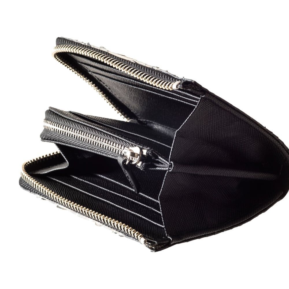 Ｌ字スリムグレーパイソンミニウォレット アルテミスクラシック