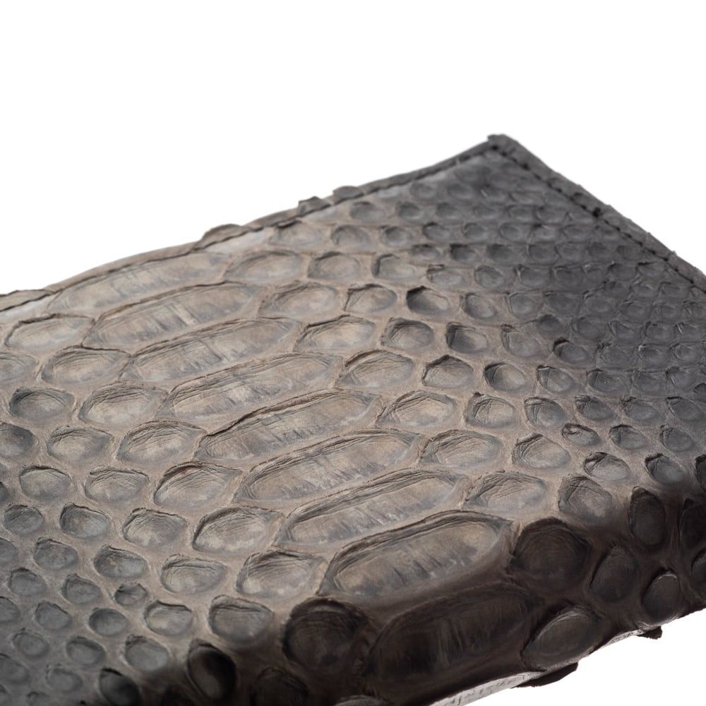 Ｌ字スリムグレーパイソンミニウォレット