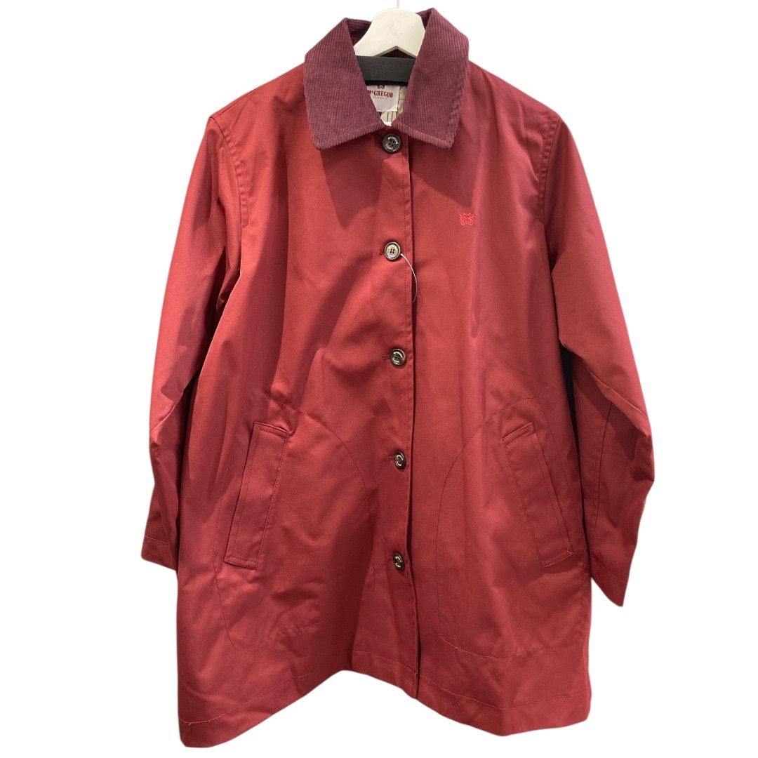 McGREGOR マックレガー バーガンディジャケット MC2410-02 撥水加工 ゆったりサイズ 襟部分綿 バーガンディ 赤系 size3L レディース 秋 ゴーゴー古着マルイ草加店2264