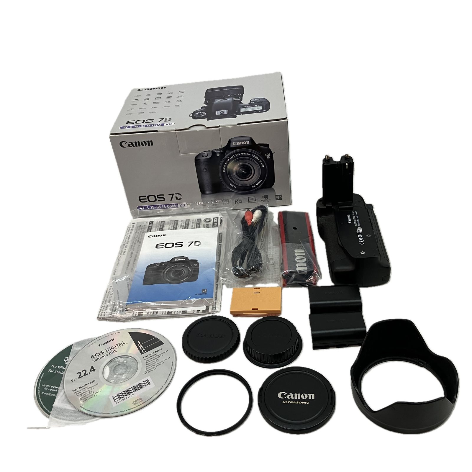 Canon EOS 7D EF-S 15-85 IS U レンズキット BG-E7 バッテリー