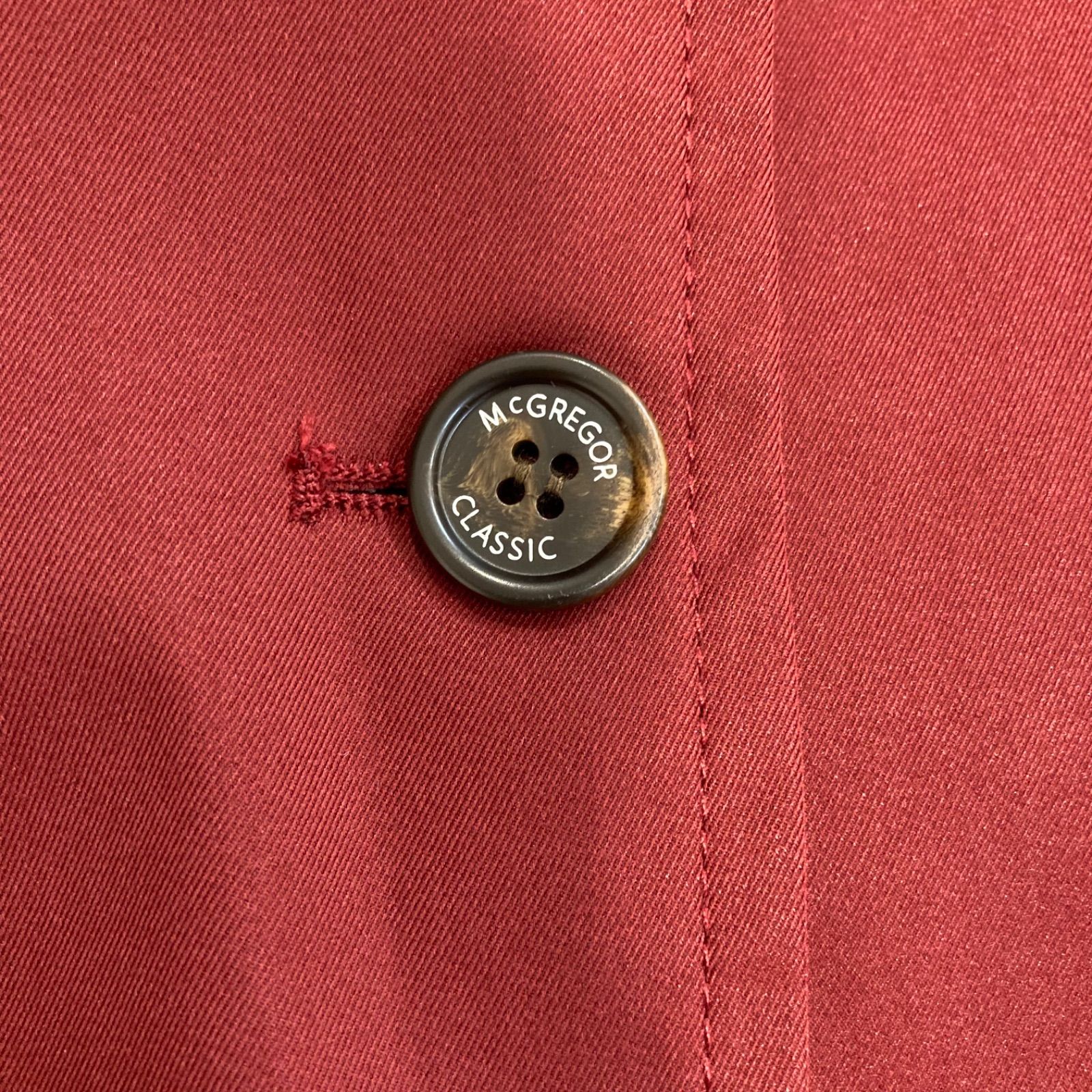 【大好評販売！】 タグ付き♥品 McGREGOR マックレガー バーガンディジャケット MC2410-02 撥水加工 ゆったりサイズ 襟部分綿 バーガンディ 赤系 size3L レディース 秋 ゴーゴー古着マルイ草加店2264 リアリスティックな