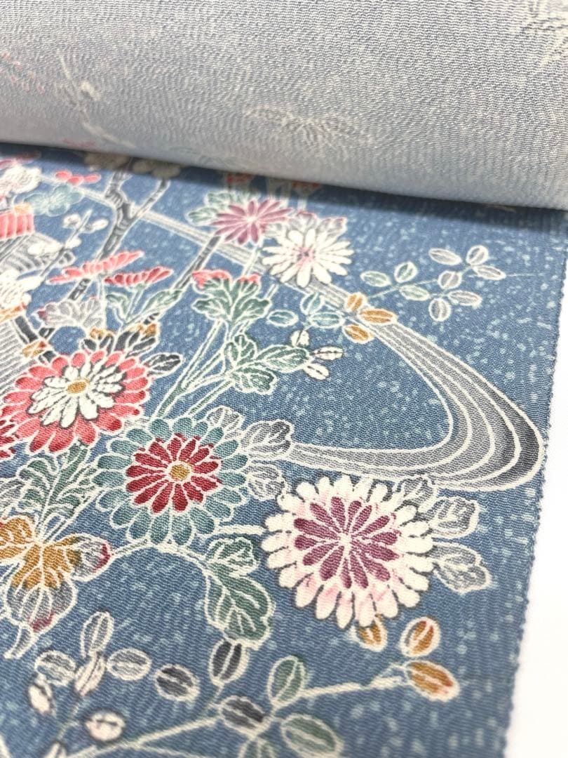 小紋 全体柄 ちりめん 正絹 反物 - メルカリ