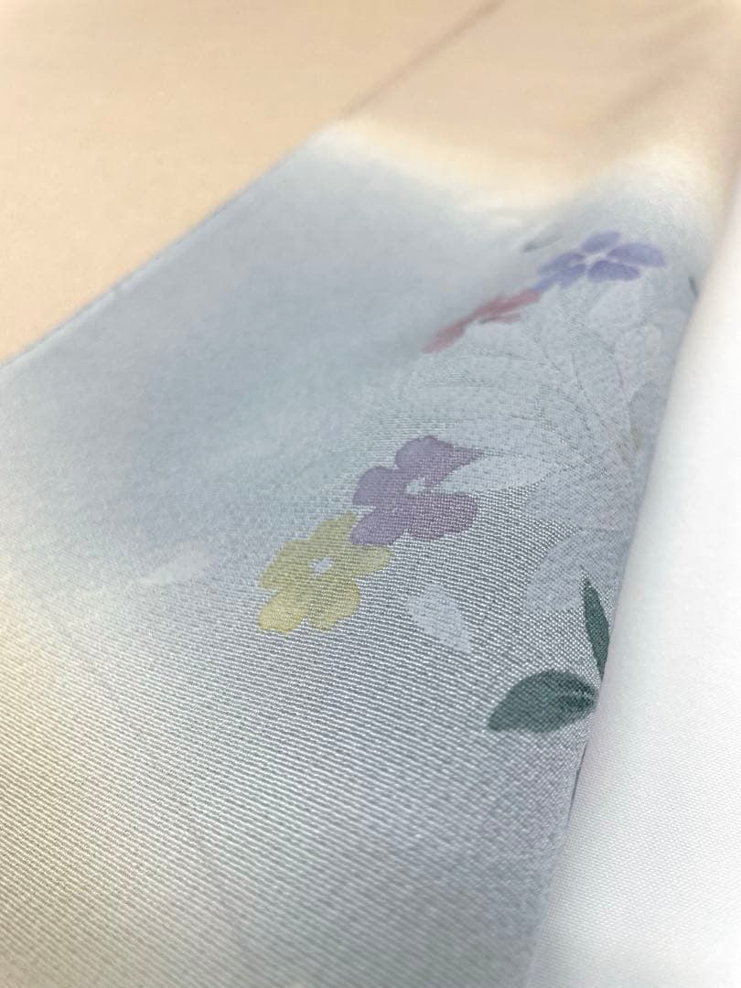 付け下げ 手描 金彩 菊 正絹 反物 - メルカリ