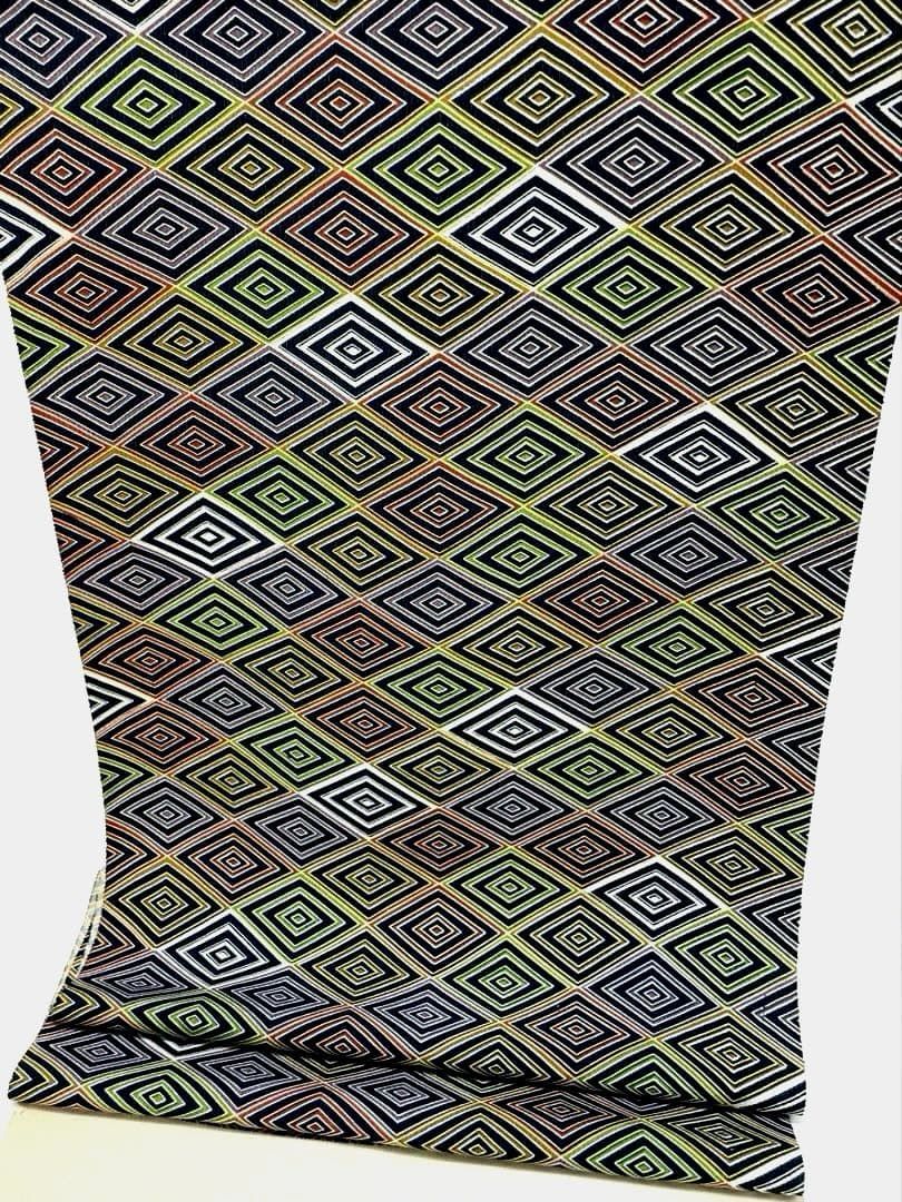 小紋 菱模様 正絹 反物 - メルカリ