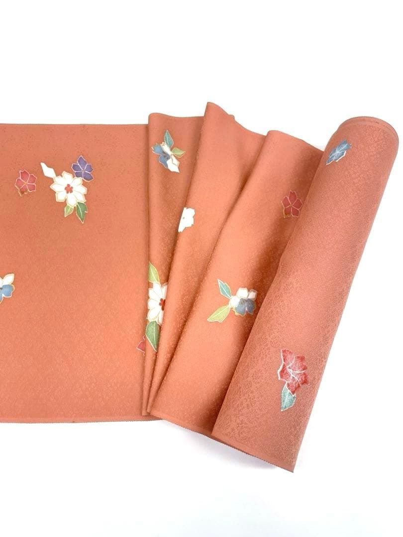 小紋 紋意匠 浮き華紋様 金彩 正絹 反物