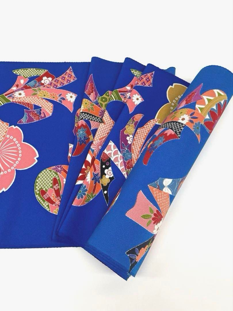 小紋 十三詣り 七五三 手描 桜 鞠 正絹 反物 - メルカリ