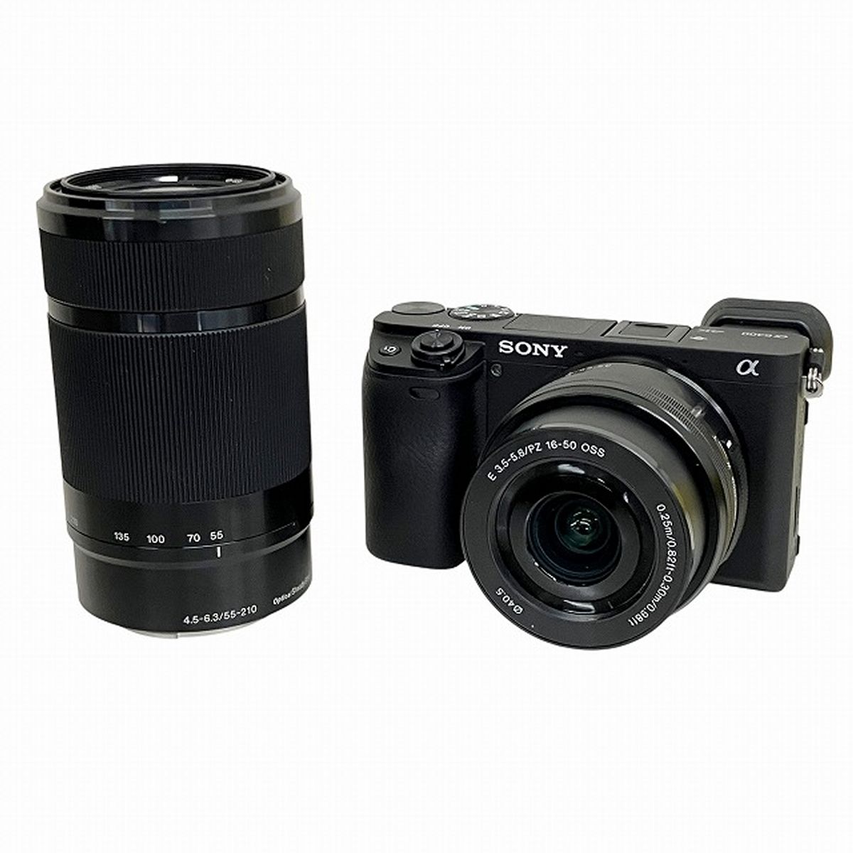 SONY α6400 ILCE-6400 16-50mm F3.5-5.6 55-210mm F4.5-6.3 ダブルズームキット ミラーレス一眼 カメラ APS-C 良好 T10531977