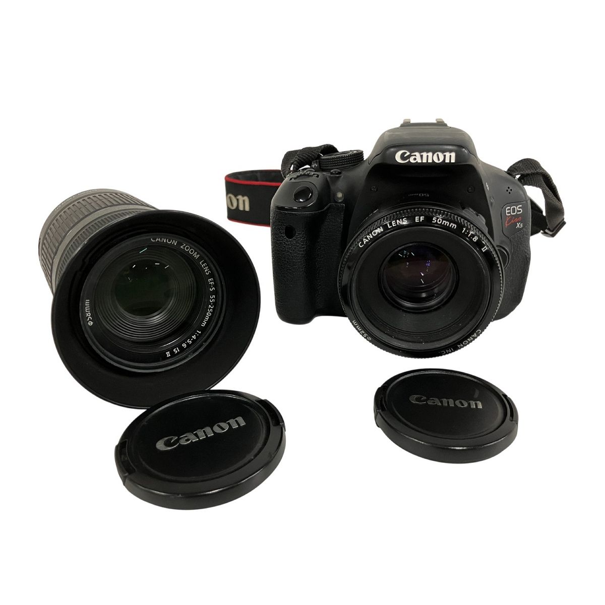 Canon EOS KISS X5 EF18-55mm EF-S 55-250mm ダブルズームキット 訳有 B10564442