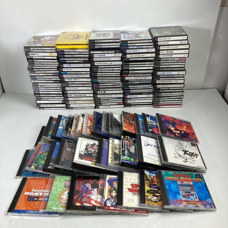 品 PlayStation PSプレイステーション プレステ ソフト 150本 まとめ 鉄拳2 ダビスタ など 023-251027-mh-04-fuz