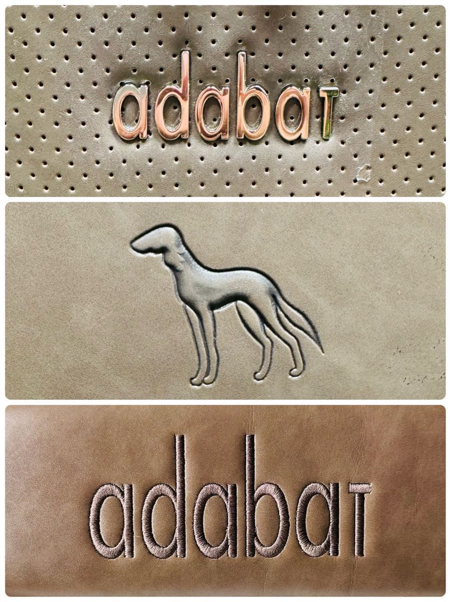 良品】アダバット カート式 キャリー 2輪 キャディバッグ ブラウン