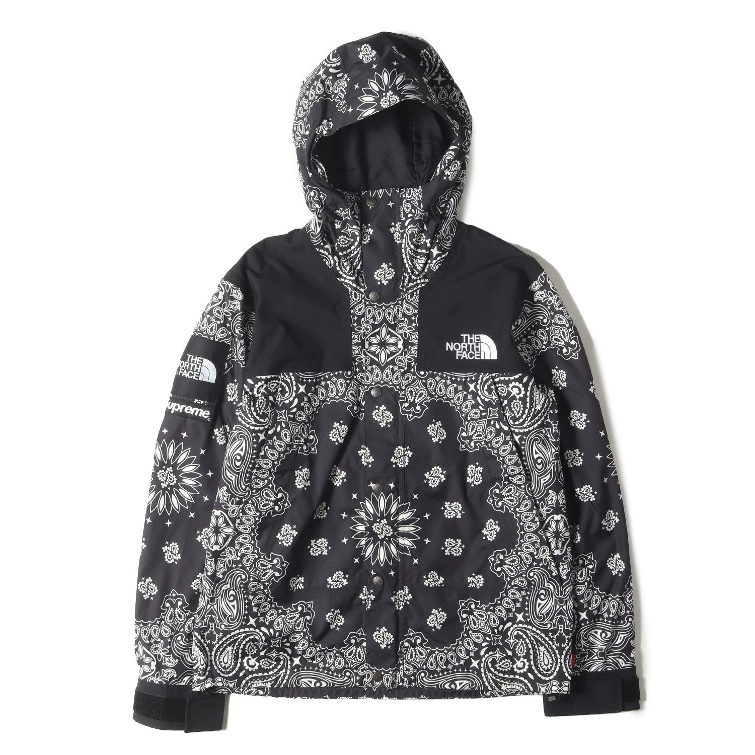 Supreme バンダナ柄 ブラックパーカー S bandana Supreme シュプリーム THE NORTH FACE ジャケット ブラック 黒 サイズ
