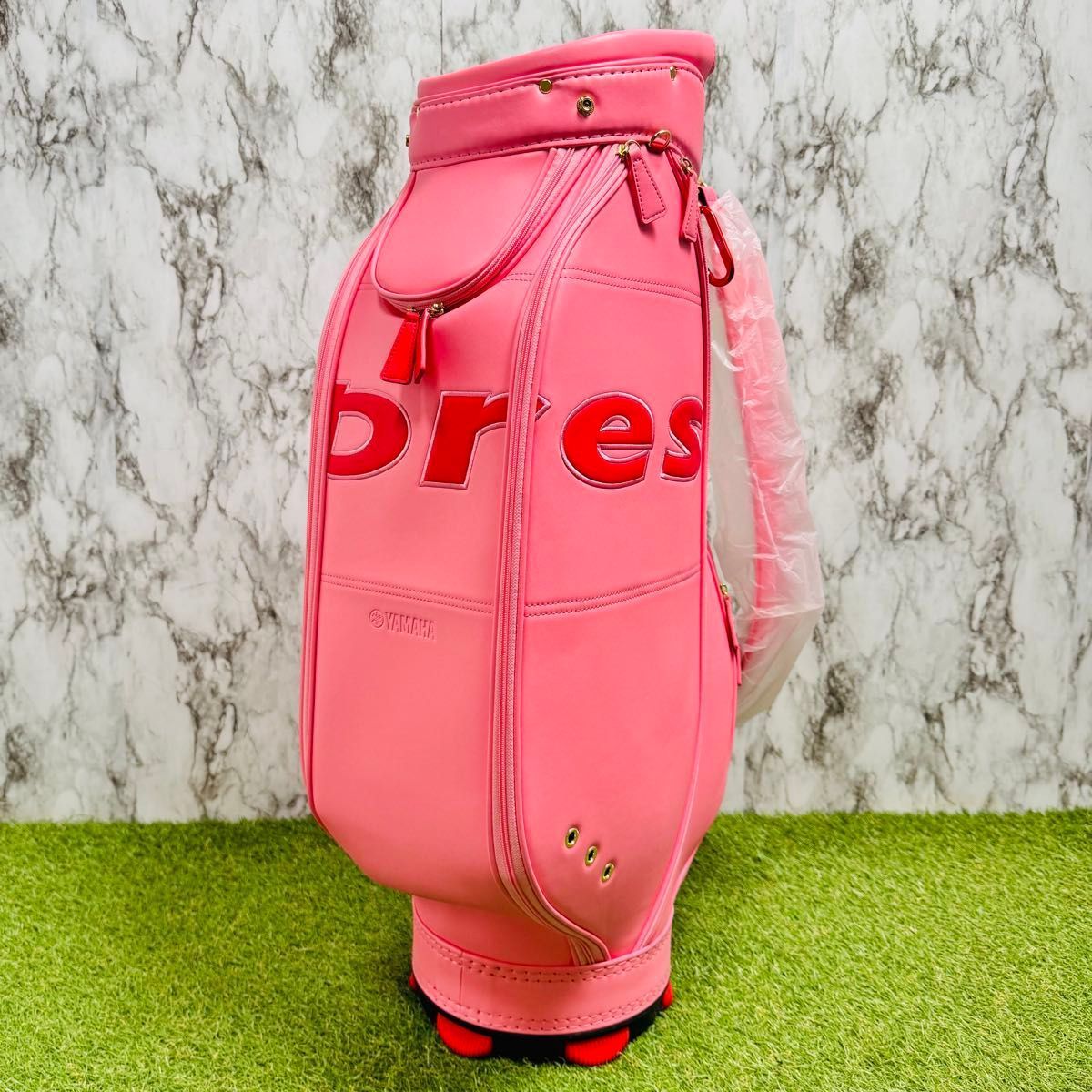 【新品未使用】ヤマハ インプレス カート式 キャディバッグ ピンク レディース 新品未使用】ヤマハ インプレス カート式 キャディバッグ ピンク