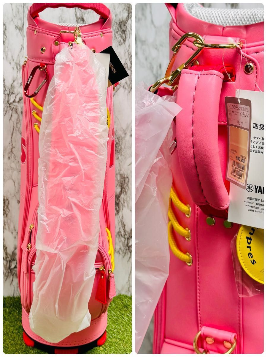 新品未使用】ヤマハ インプレス カート式 キャディバッグ ピンク