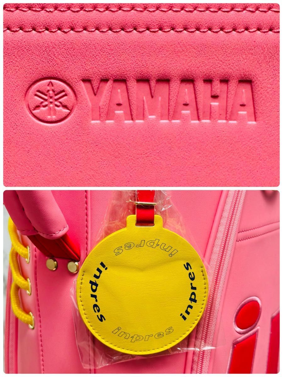 新品未使用】ヤマハ インプレス カート式 キャディバッグ ピンク