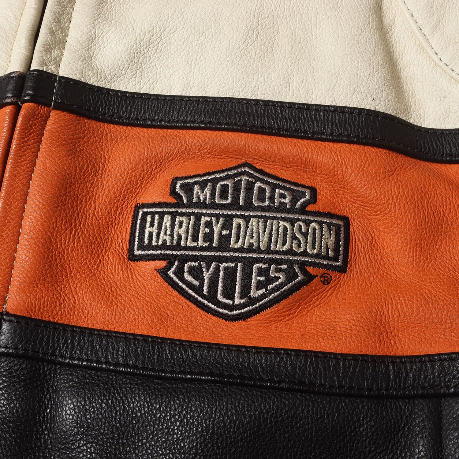 HARLEY DAVIDSON ハーレーダビッドソン ライディングジャケット HARLEY-DAVIDSON ハーレーダビッドソン ジャケット ブラック オレンジ