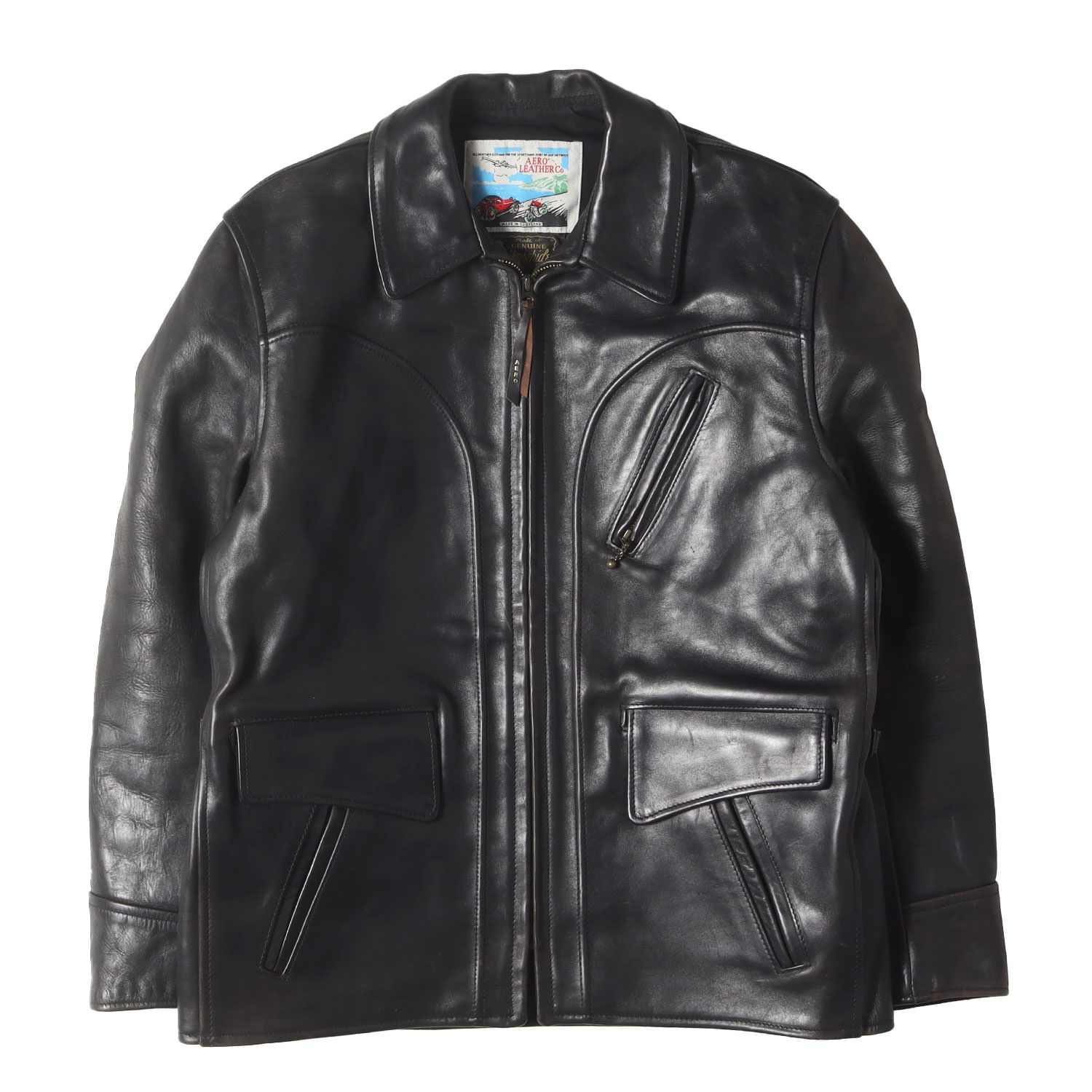 AERO LEATHER エアロレザー ヘラクレス ブラック Aero Leather エアロレザー ジャケット ブラック サイズ:40(L