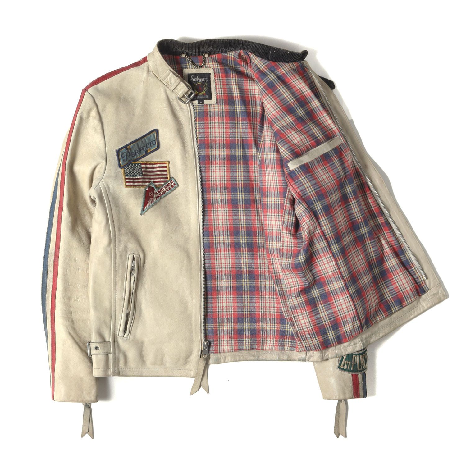 Schott ショット ジャケット ホワイト 白 サイズ:M | 3171044 