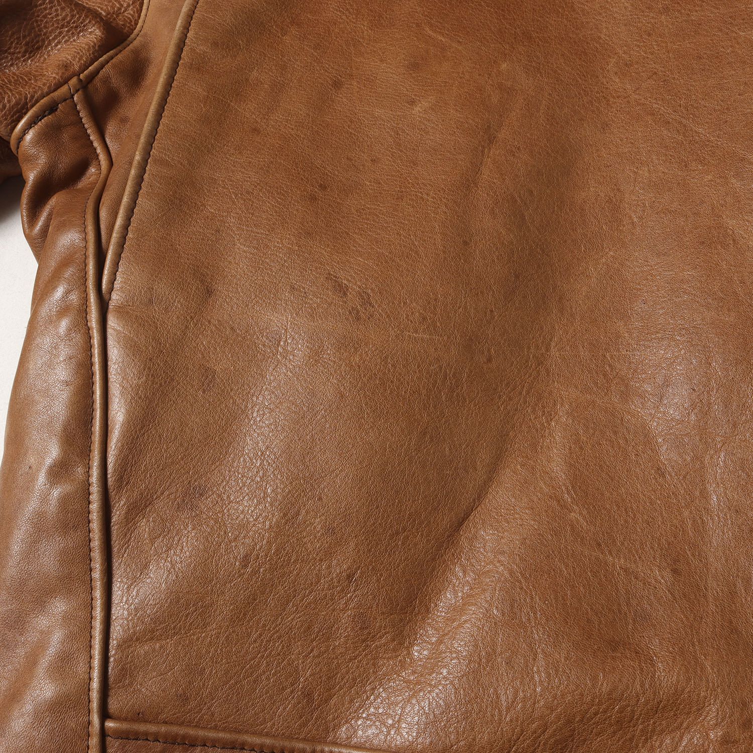 【米国製】schott トラッカージャケット　本革　レザー　AT101 ブラウン 米国製】schott トラッカージャケット 本革 レザー AT101 ブラウン