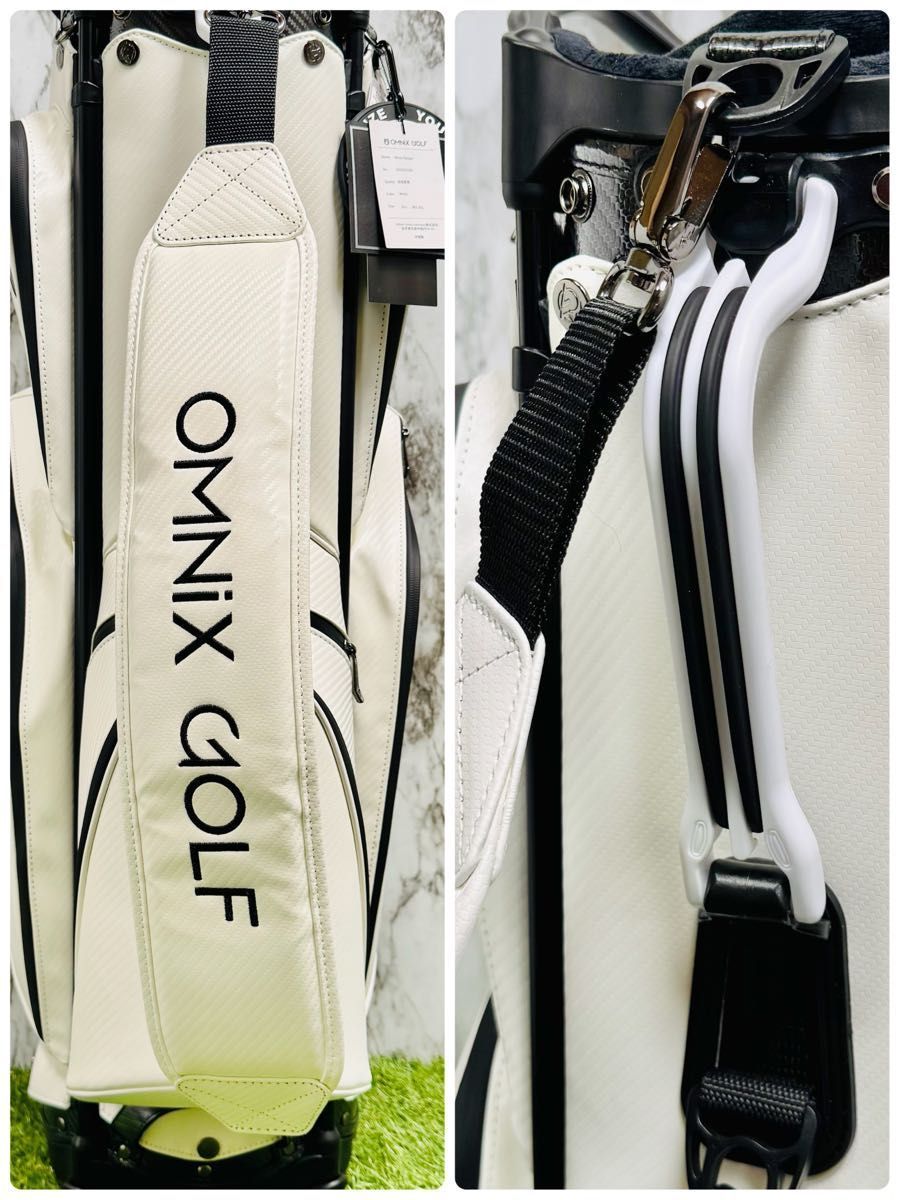 新品未使用】オムニックス カート式 キャディバッグ ゴルフバッグ