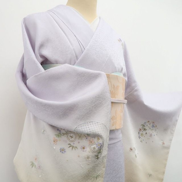 ❁tomihisa❁新品 総刺繍 宝尽くし 着物“誰が為に咲く華…宝を尽くして