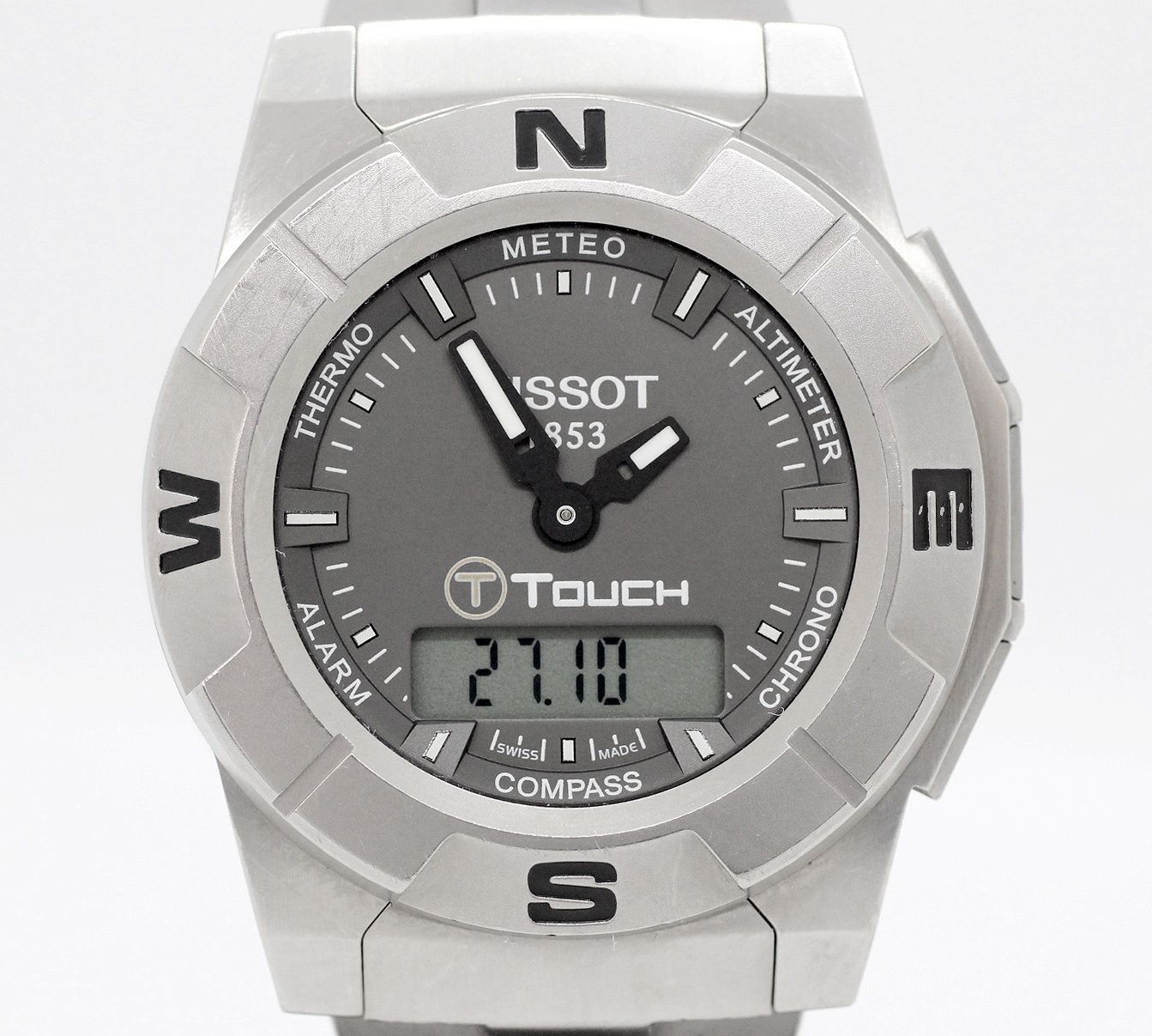 大量購入特価 スイス製 TISSOT T-Touch Z251/351 デジアナ腕時計 美品 