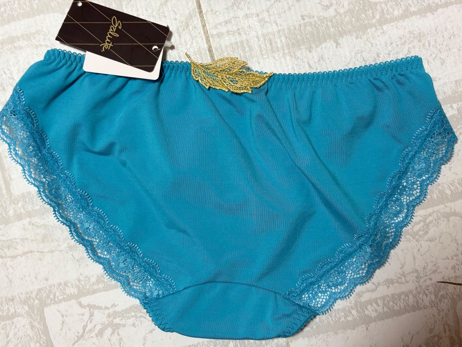 新品タグ付ワコール サルート 71G ブラショーツセットC70/M 水色BTJ471