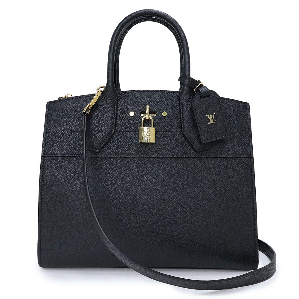 ルイ ヴィトン シティ スティーマー PM 2WAY ショルダー ハンドバッグ トリヨンレザー ノワール ブラック ゴールド金具 M53028 LOUIS VUITTON ♥ 展示品