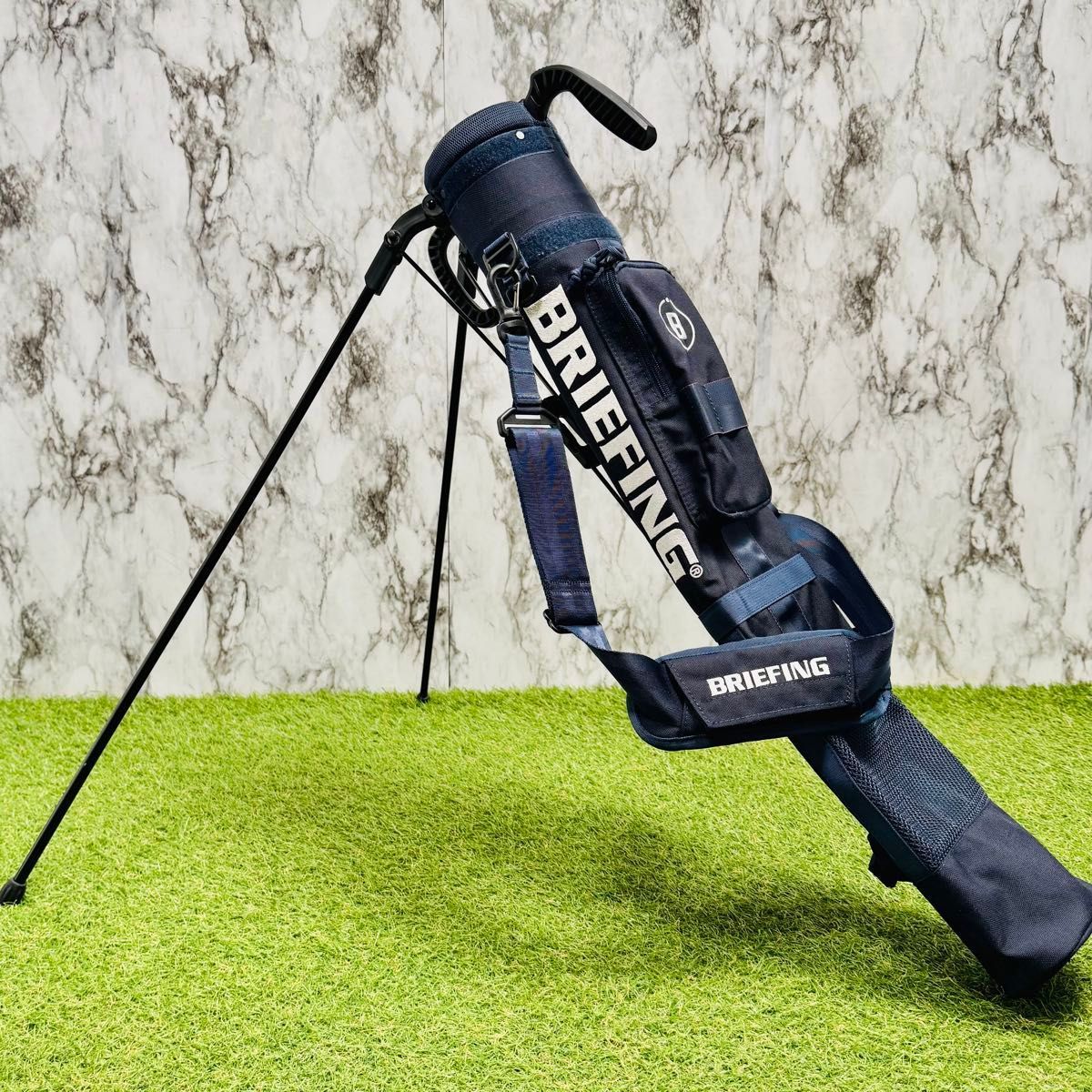 良品】アダバット カート式 キャリー 2輪 キャディバッグ ブラウン