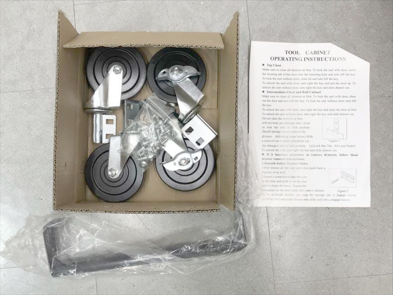 D8990 B品 ツールキャビネット ツールワゴン 鍵付き ツールチェスト 大型 工具箱 キャビネット ボックス 5段タイプ 多目的工具箱 収納ケース DIY 工具 BIG RED TJ1305B