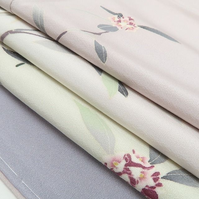 ❁tomihisa❁新品 本加賀友禅 吉本大輔 落款 沈丁花 着物 正絹 仕付け