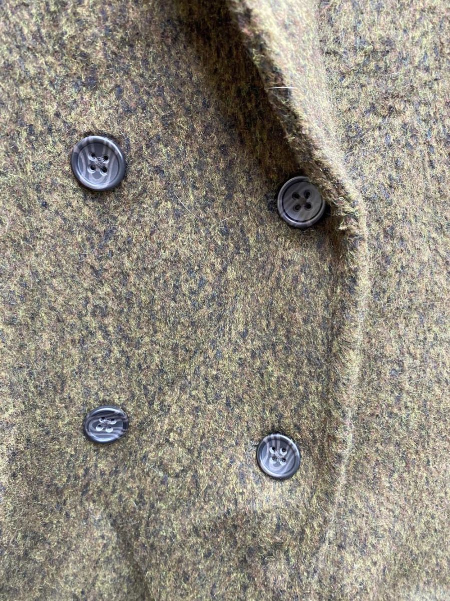 Happy John ハッピージョン ウールブレンドシャギーコクーンP コート sizeF カーキ レディース GULLKHAN_COM