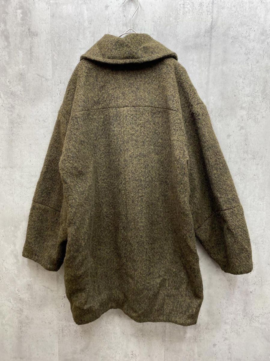 ウールブレンドシャギーコクーンP