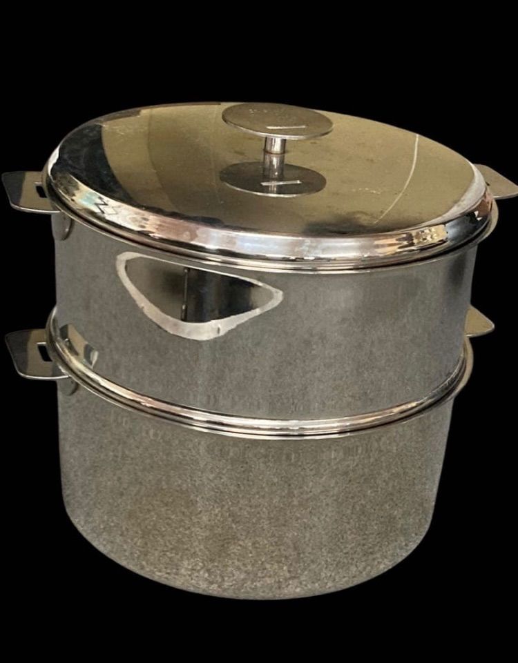 CRISTEL クリステル24cm 深鍋 蒸し鍋 クッキングバスケット 4点セット キッチン 調理器具 鍋 グリル せいろ 蒸し器