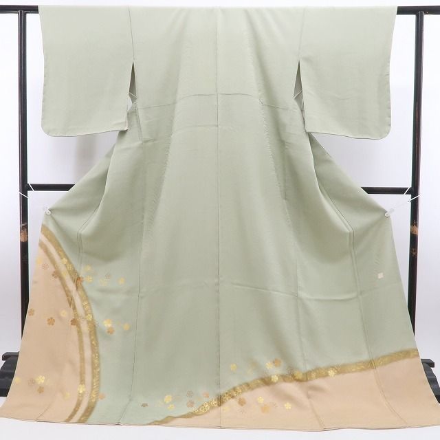 皇室献上作家北出与三郎落款 正絹 着物“ご来光に視線を誘う大王松”訪問着P+60 皇室献上作家北出与三郎落款 正絹 着物“ご来光に視線を誘う大王