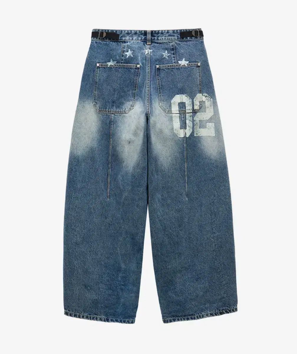 MIM THE WARDROBE ミムザワードローブ youth ユース カーブド アウェー パンツ ブルー