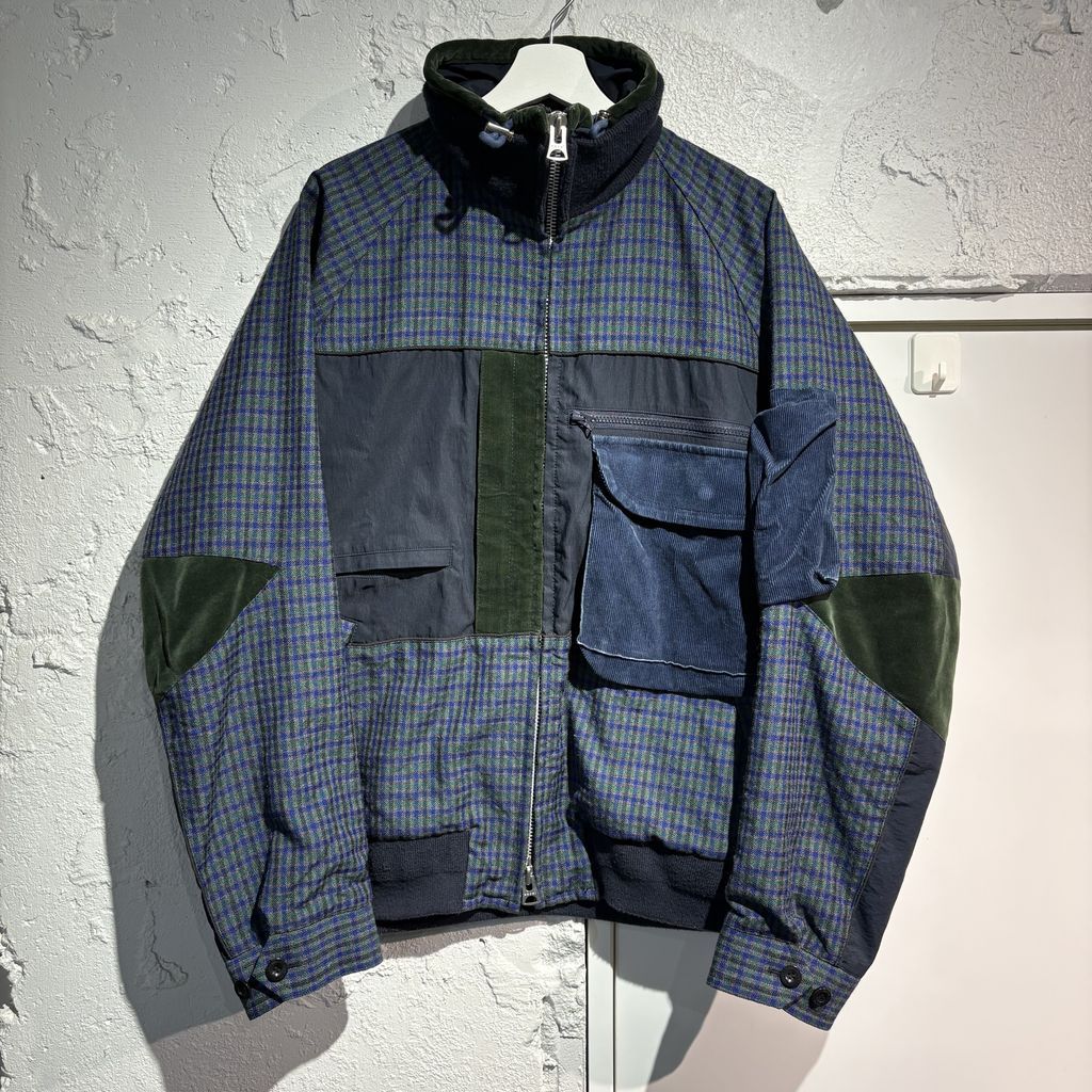 sacai サカイ　19AW ブルゾン sacai サカイ 19AW Check Blouson ドッキングブルゾンジャケット 19