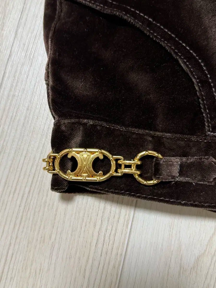 正規品 Celine セリーヌ DARK BROWN ベルベットコーデュロイ ブーツカット